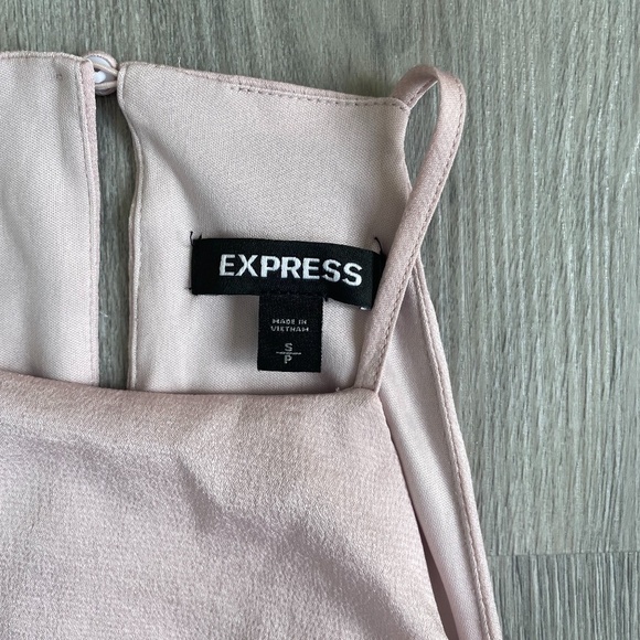 Express High Neck Asymmetrical Fit And Flare Dress - Picture 4 of 11